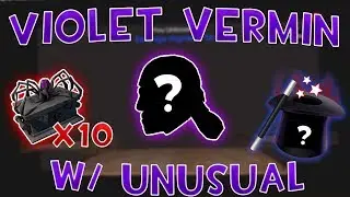 [TF2] OMG MY LUCK IS INSANE!! - Violet Vermin Case Opening w/ Unusualifier