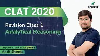 CLAT 2020 | Revision Class 1 | Analytical Reasoning | Ankit Sharma | Law Entrance Exam | Gradeup