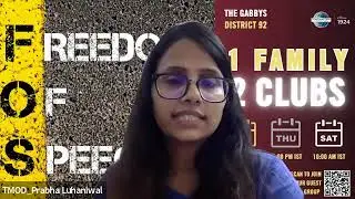 The Gabbys Toastmasters Club || Speech marathon || 5th Oct, 2023