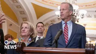 WATCH LIVE: Senate Republicans hold news briefing amid Trump tariff fallout