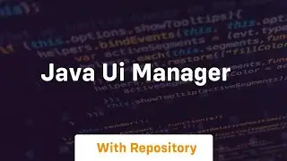 java ui manager