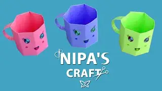 Mini Paper Cup | Diy  Paper Craft | Easy Origami Paper Cup | Nipa's Craft
