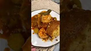 Quick and Easy Louisiana Creole Okra and Shrimp 🦐 #delicious #easyrecipe #shorts #shrimp