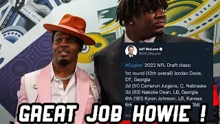 Eagles draft recap Howie the 🐐| Carson Strong is not Hurts competition
