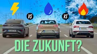 Wasserstoff VS Elektro VS Verbrenner - der große Vergleich!
