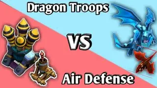Air Defense vs Dragon Troops | Clash of Clans