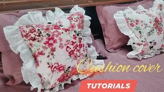 Frill cushion covers| Cushion cover design| #cushioncover 