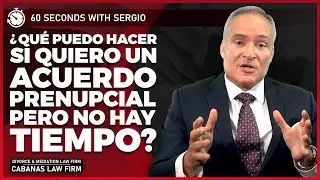 ¿Qué puedo hacer si quiero un acuerdo prenupcial pero no hay tiempo antes de la boda?