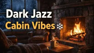 Dark Smoky Jazz in a Winter Cabin ❄️🔥 | 2 Hours of Cozy Forest Jazz &ndash; Forest Vibes