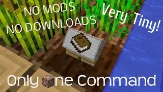 Microscopic Library Only One Command 1.10 + 1.11 Minecraft