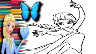 Princess Elsa 👸✨ drawing 🎨🖌️| Disney Princess  cartoon | #episode85