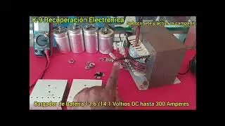  300 Amperes, fuente para car audio y cargador de batería 12 voltios DC 🪫.