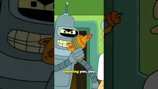 Bender takes out his anger on the Professor #futurama #shorts