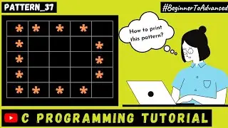 🔴 Pattern Program : 38, in C Programming, in Hindi | "D" Alphabet Pattern | C Programming Tutorial |