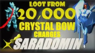 OSRS Loot from 20000 Crystal Bow charges at Saradomin godwars HILT DROP!