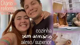 PROJETO DA COZINHA FINALIZADO | Cozinha sem armário aéreo/superior | Diário de Reforma - Episódio 1