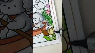 A rowboat, a kiss, and a lifetime of memories#coloringbook #bogiki #bogikicoloringbook #shorts