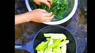 How To Boil Squash Perfectly | Baby Squash With Leaves | Naga Squash Boil | Squash Recipe |