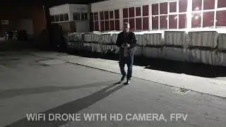🌌 WiFi Drone Flight &ndash; Night Time Footage in Extreme Wind 🌬️⚡