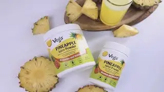 Vegs Pineapple Juice Powder 🍍 | 100% Real Fruit &bull; Instant Mix &bull; No Added Sugar