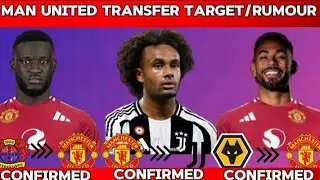 Manchester United Transfer Target/Rumour Under Ruben Amorim player in vs  player out Season 2024/202