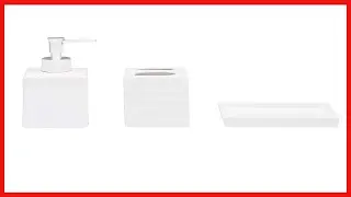 Great product -  Amazon Basics 3-Piece Ceramic Bathroom Accessories Set - White