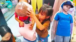 KEISHA , KEVIN DAN MAMA GANTI BAJU PATUNG,SERUNYA KEPALA PATUNG BISA DI LEPAS PASANG GUYS!! PART 1