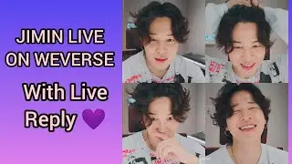 Jimin Live On Weverse 💜With Live Reply#bts #vfangirl #jimin#weverselive #jiminlive#btslive