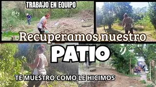 RECUPERAMOS NUESTRO PATIO🥵🌿🍂 TRABAJO EN EQUIPO 💪