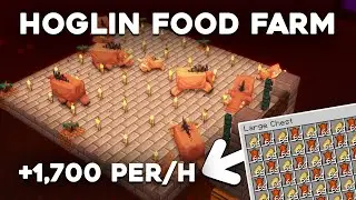 Minecraft Hoglin Food And Leather Farm | Easy To Build 1.19