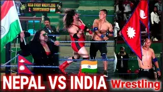 Nepal🇳🇵VS 🇮🇳India International Wrestling||नेपाली र भारतिय रेस्लर बिच घमासान||