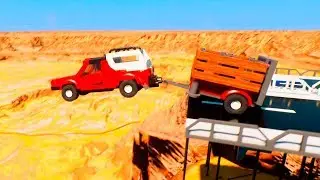 The Bridge Ending Car Falls Pileup Crashes | Brick Rigs