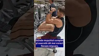 🔥 Cum executăm corect Flexii pentru Biceps 💪 (și nu numai) #fitness #antrenor #gym #antrenament