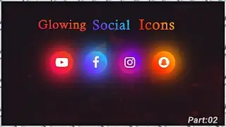 Glowing Gradient Icon Hover Effects | Pure CSS Animation |Flawless Coder|  #HTML_CSS #css #Icon_glow