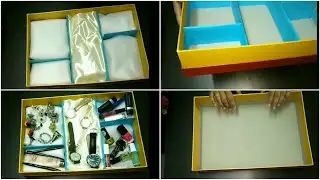 Multipurpose Organizer | jewellery Organizer | Makeup Organiser using cardboard | Drawer Organizer