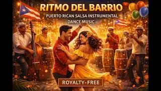 Ritmo del Barrio &ndash; Puerto Rican Salsa Instrumental | Dance Music | Royalty-Free