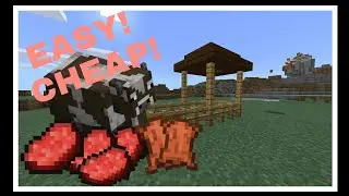 How to make an easy beef and leather farm no redstone. (Cow farm) (Easy! )