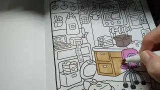 Coco Wyo's Cozy Corner | color with me | relax session #notalkingasmr #copicmarkers #ohuhu