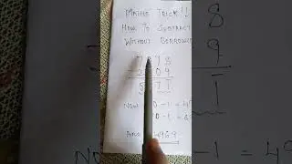 #braingames #subtraction #maths #mentalarithmetic stricks #mentalmaths #ytshorts #flourishing fruits