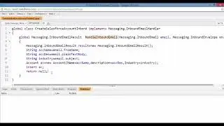 47  Inbound email service in salesforce