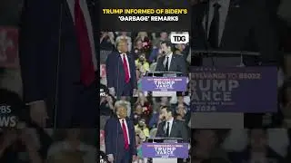 #watch | Trump Reacts to Biden&rsquo;s Controversial 'Garbage' Remark About Voters #viral #shorts