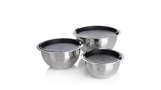 Wolfgang Puck 6piece Stainless Steel Mixing Bowl Set