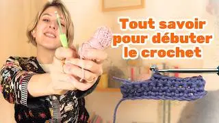 TUTO CROCHET : Les points principaux (maille serr&eacute;e, demie-bride, bride, double bride)
