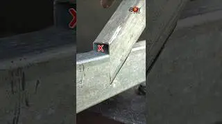 Useful Tips for cutting and joining square tubes in welding work. #shorts