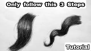 Step by step guide for drawing Hair | Simple Hack for Hair in Tamil | Sketch something