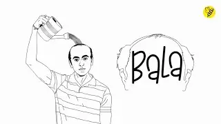Bala Movie Poster line drawing | How to draw easy drawing | #easydrawing