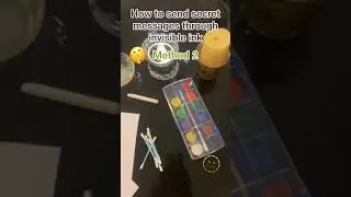 (Part 2) How to send secret messages through invisible ink!  #shortsvideo #shorts #short