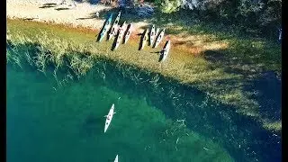 KAYAK EN SIETE LAGOS con DRONE - Lagos Machonico con Lanin Turismo y Aventura