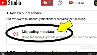 Misleading Metadata Youtube | Your Channel Wasn&rsquo;t Accepted For Monetization