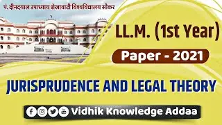 Jurisprudence And Legal Theory Paper - 4th 2021 | PDUSU Sikar Old paper 2021 | LLM paper